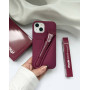 Бордовий чохол Rhode Lip Case Raspberry Jelly з блиском на iPhone 15